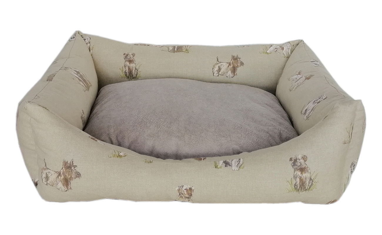 Köpek Desenli Köpek Yatağı Medium 50*60 cm
