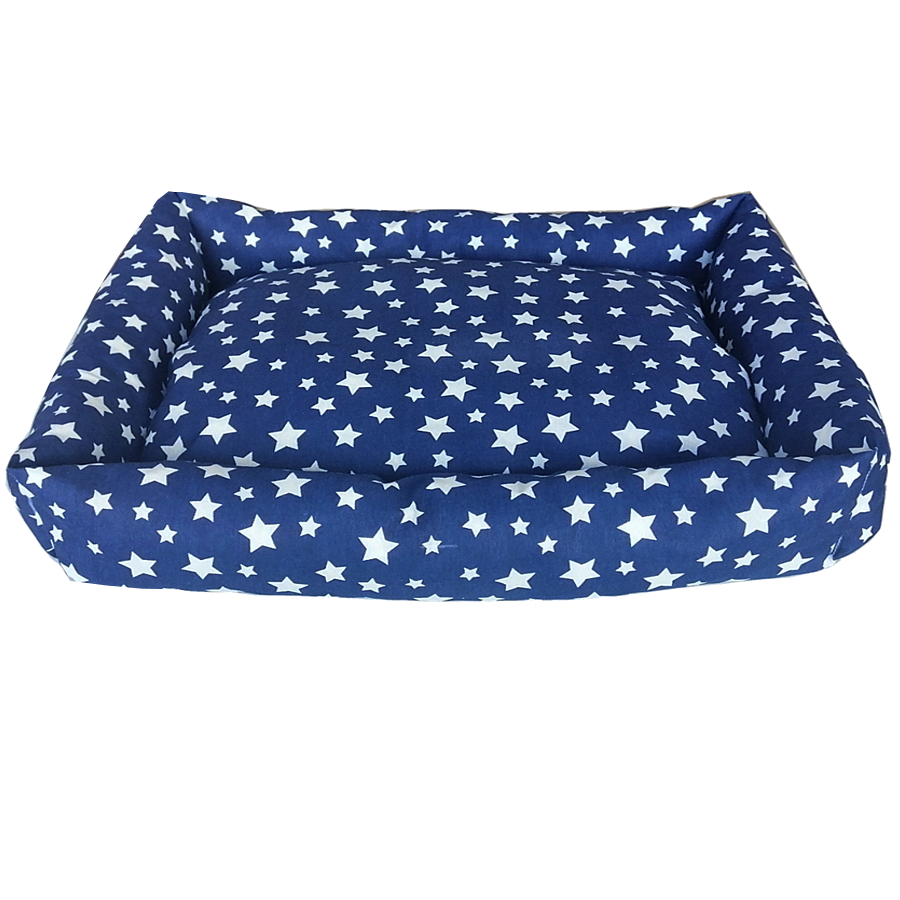 Yıldızlı Köpek Yatağı 10*70*87 cm Medium Mavi