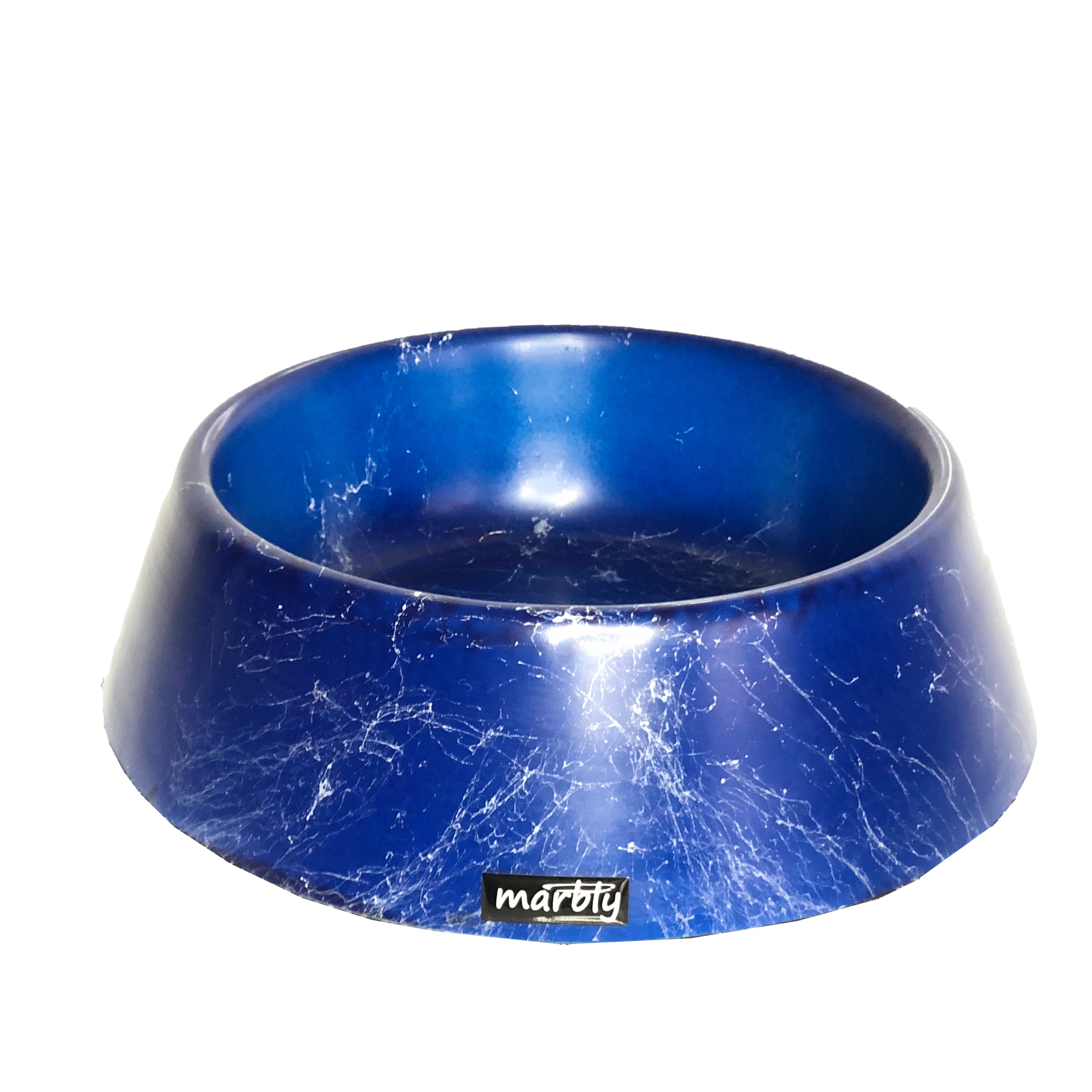Marbly Mavi Dalgalı Mermerit Köpek Mama Su Kabı 1000 ml