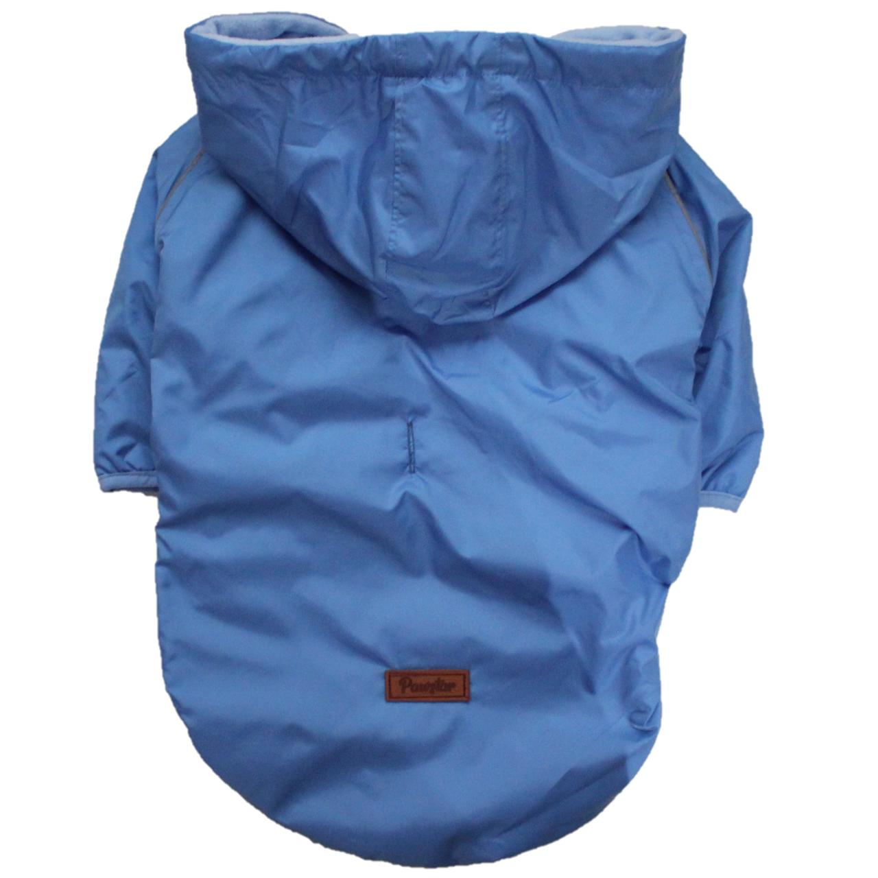 CLZ205 Mavi Blue Raincoat Mont Büyük Irk Yağmurluk Köpek Kıyafeti 3XL