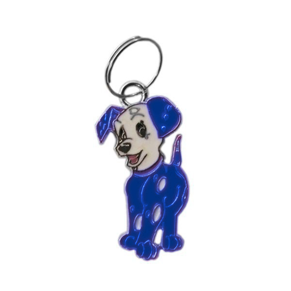 CLZ205 Köpek Tasma Aksesuarı Dalmaçyalı Köpek İsimlik 2.5 cm Mavi