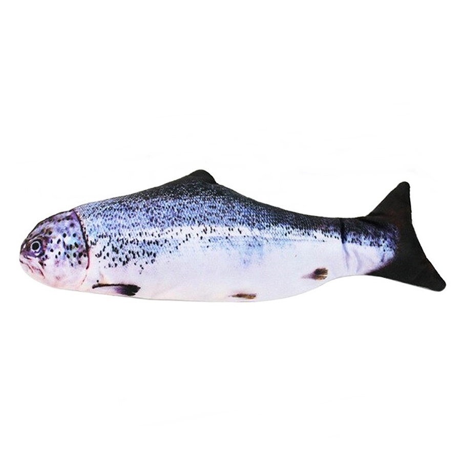 Kedi Oyuncağı Şarjlı Hareketli Balık 10-27 cm Mavi