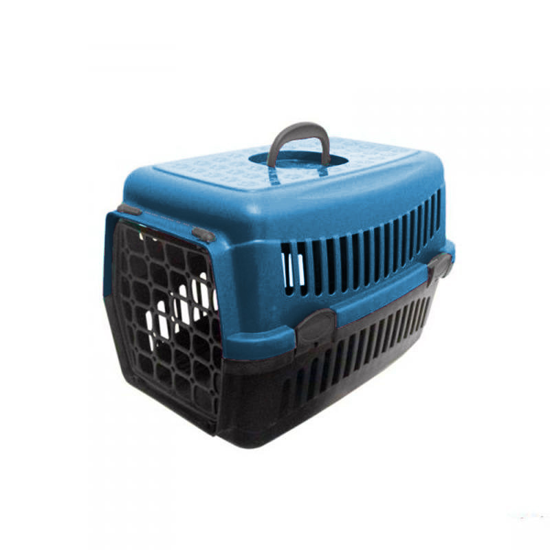 CLZ205 Plastik Kedi Köpek Taşıma Çantası 32,5 / 48 cm Mavi