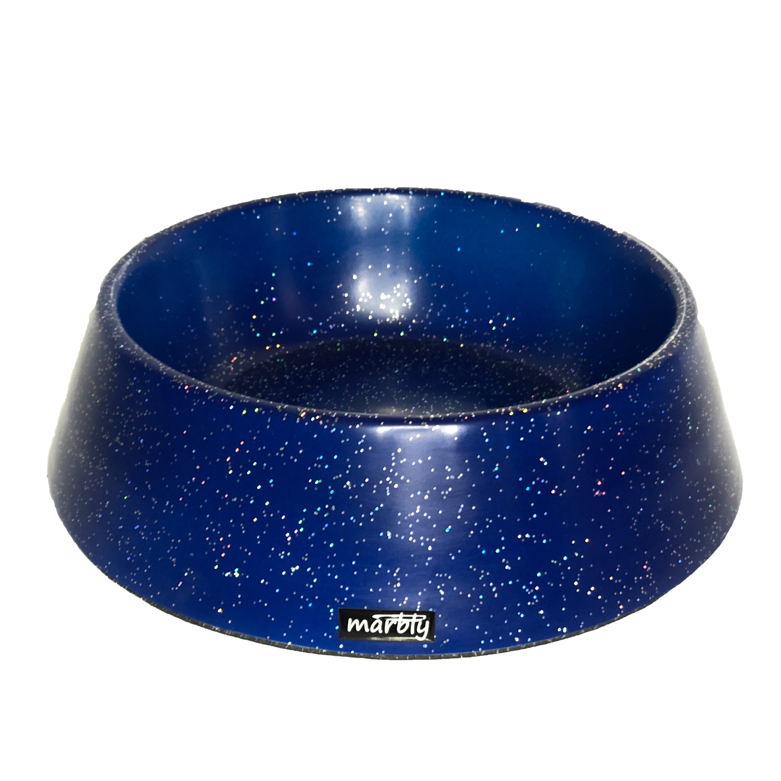 Marbly Mavi Galaxy Mermerit Kedi Köpek Mama Su Kabı 470 ml
