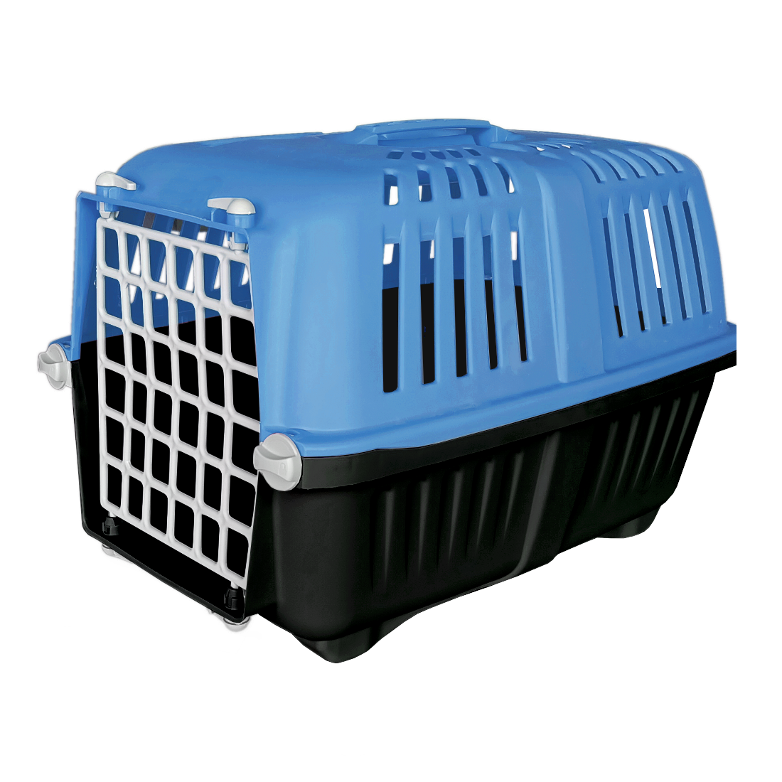 Sert Plastik Kedi Köpek Taşıma Çantası 28 X 44 X 32 cm Mavi