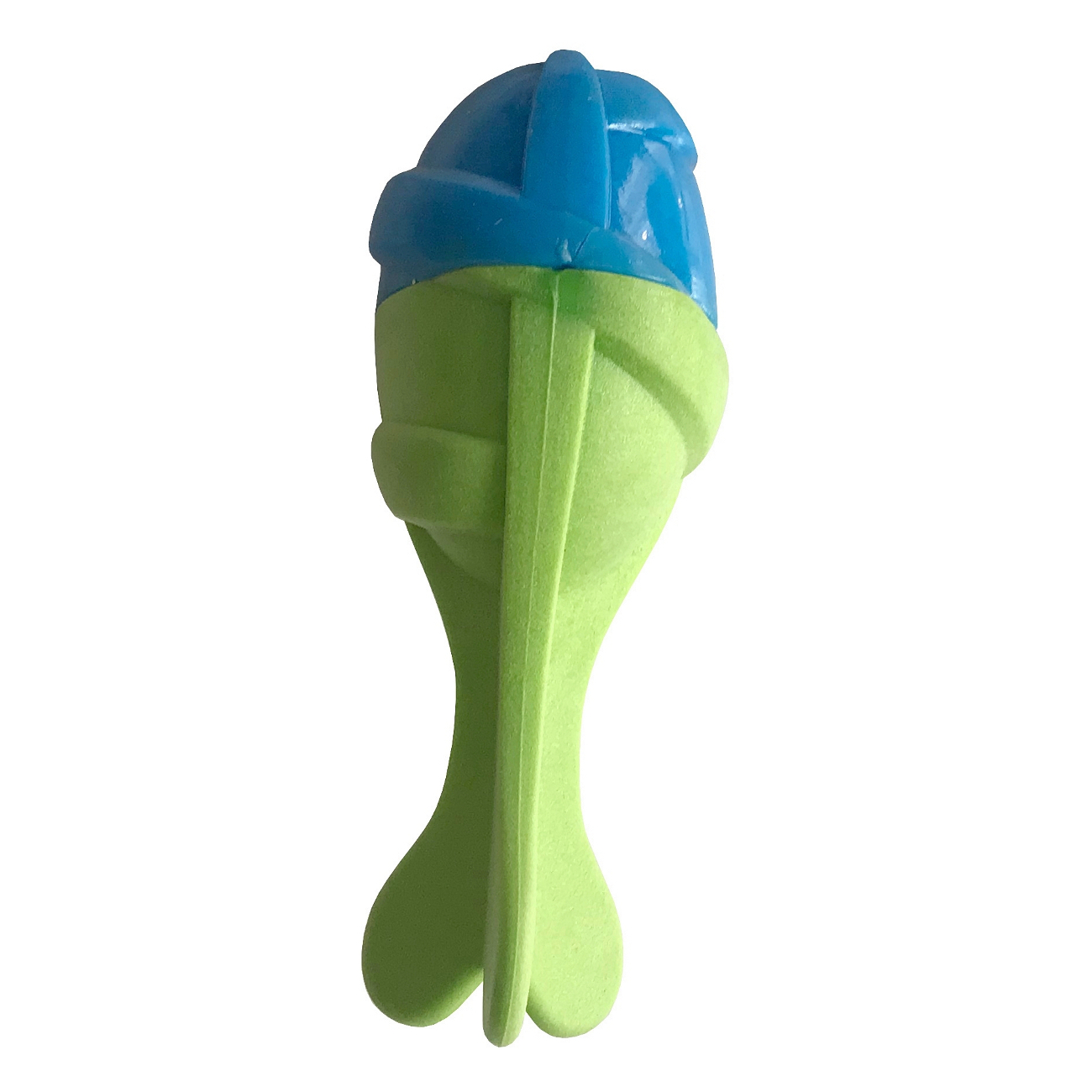 CLZ205 Sağlam Plastik Sesli Balık Köpek Oyuncağı 13 x 5 cm Mavi Yeşil
