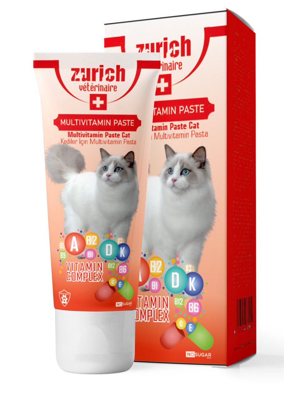 CLZ205  Cat Vitamin Paste Kedi Multivitamin Macun 30 ml