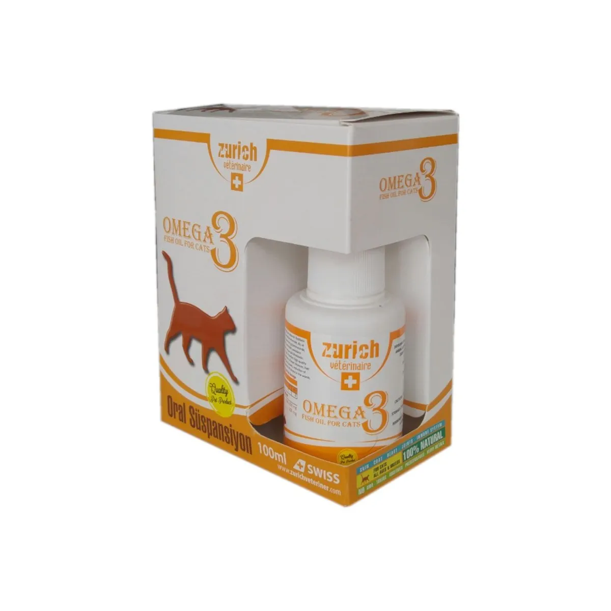Cat Omega-3 Balık Yağı Tüy Döküm Önleyici/Tüy Sağlığı 100ml Cat Omega-3 Balık Yağı Tüy Döküm Önleyici/Tüy Sağlığı 100ml