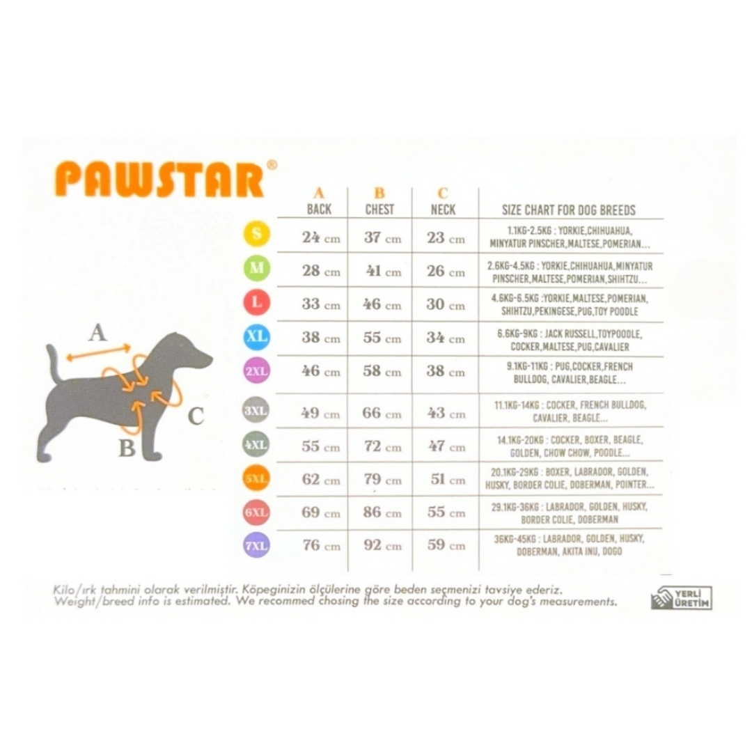 PawStar Yellow Polka-Dot L 30 x 33 x 46 cm
