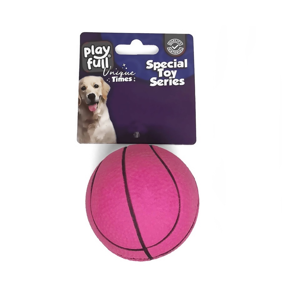 CLZ205 Zıplayan Basketbol Topu Köpek Oyuncağı 6,3 Cm Pembe