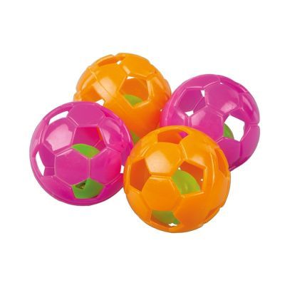 CLZ205  Zilli Kedi Oyun Futbol Topu Renkli 4 cm