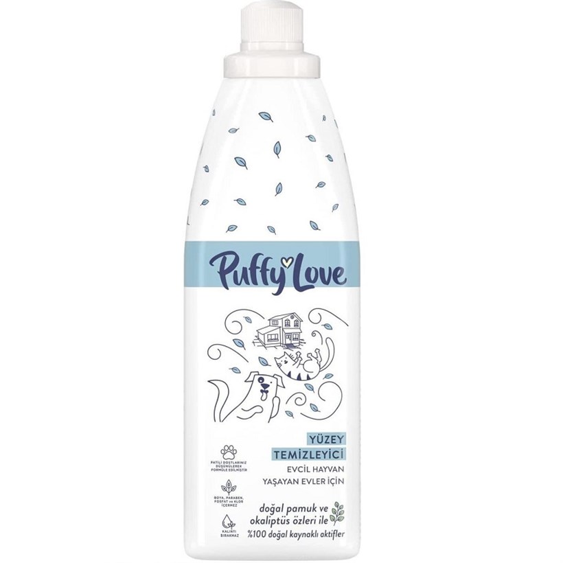 Puffy Love Beyaz Çiçek Kokulu Yüzey Temizleyici 960 Ml