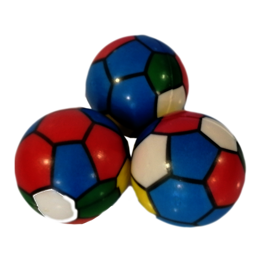 CLZ205 Yumuşak Elastik Kedi Köpek Egzersiz Topu 5,7 cm Renkli Futbol Topu