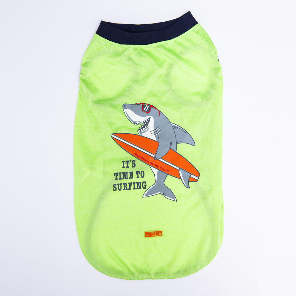 Green Shark Büyük T-shirt 5XLarge  51X62X79 CM