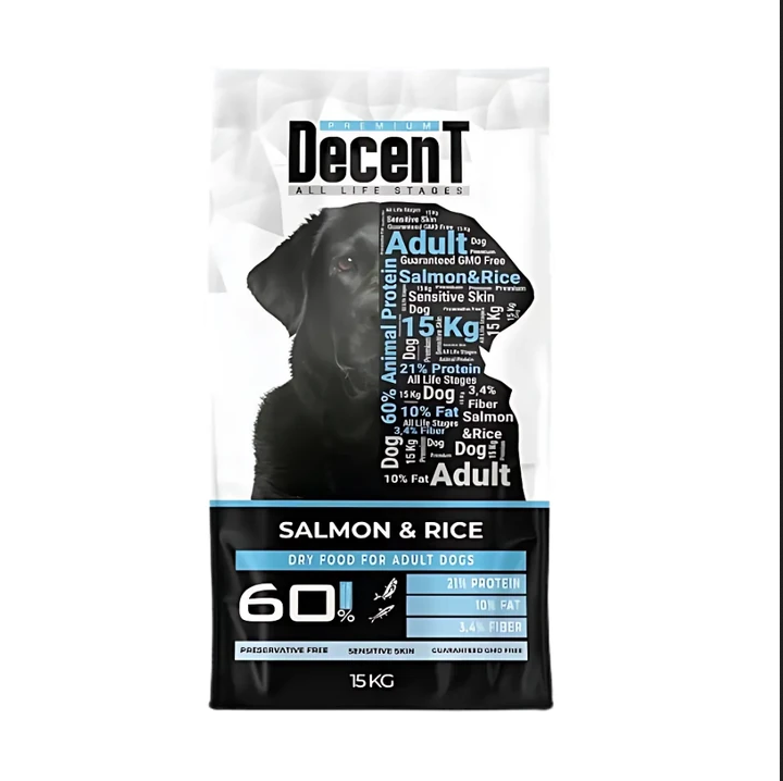 Decent Somon Balıklı Yetişkin Köpek sı 15 kg Decent Somon Balıklı Yetişkin Köpek sı 15 kg