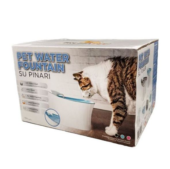Kedi Köpek Için Otomatik Su Pınarı 2,5 Lt Kedi Köpek Için Otomatik Su Pınarı 2,5 Lt