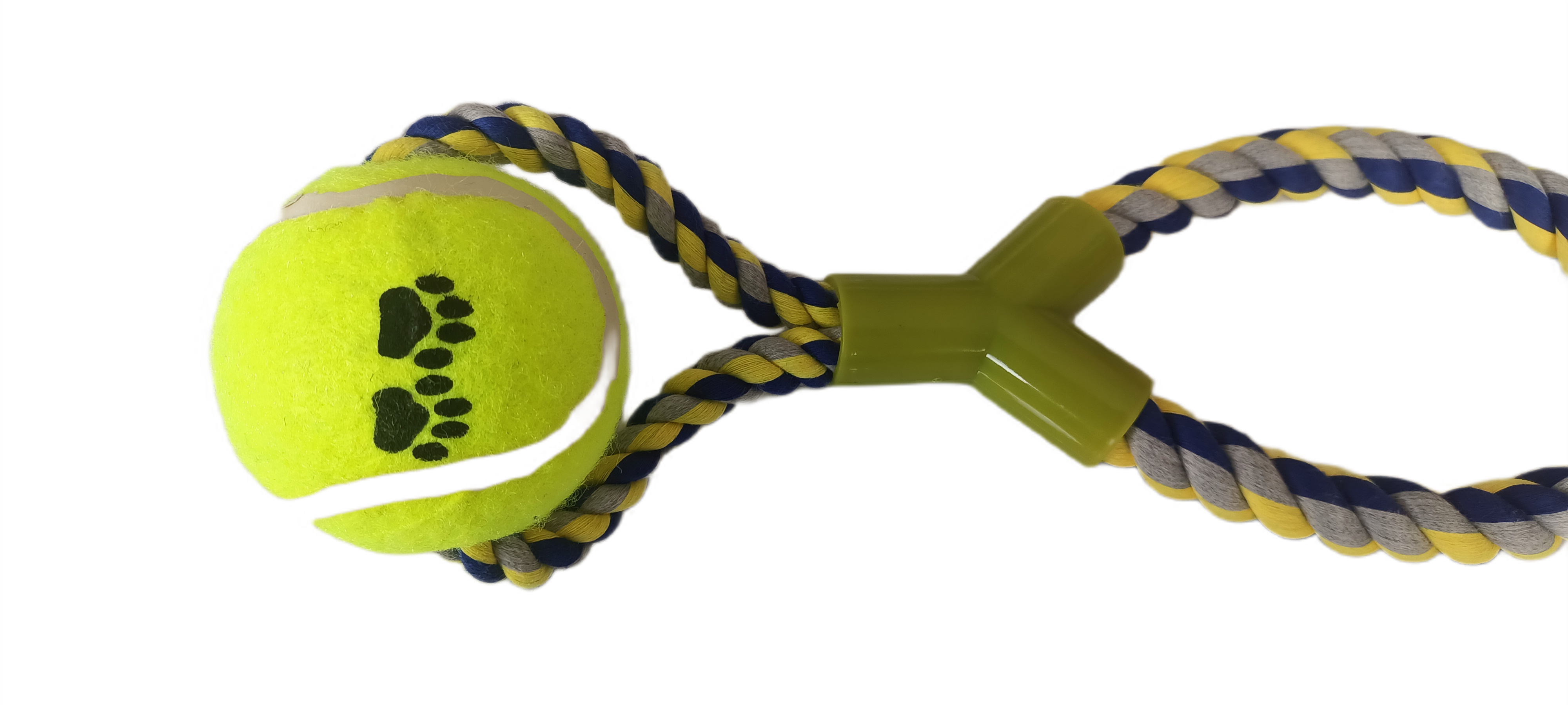 CLZ205 Tenis Toplu Y Şekilli Köpek Oyuncağı 7-27 cm Mavi