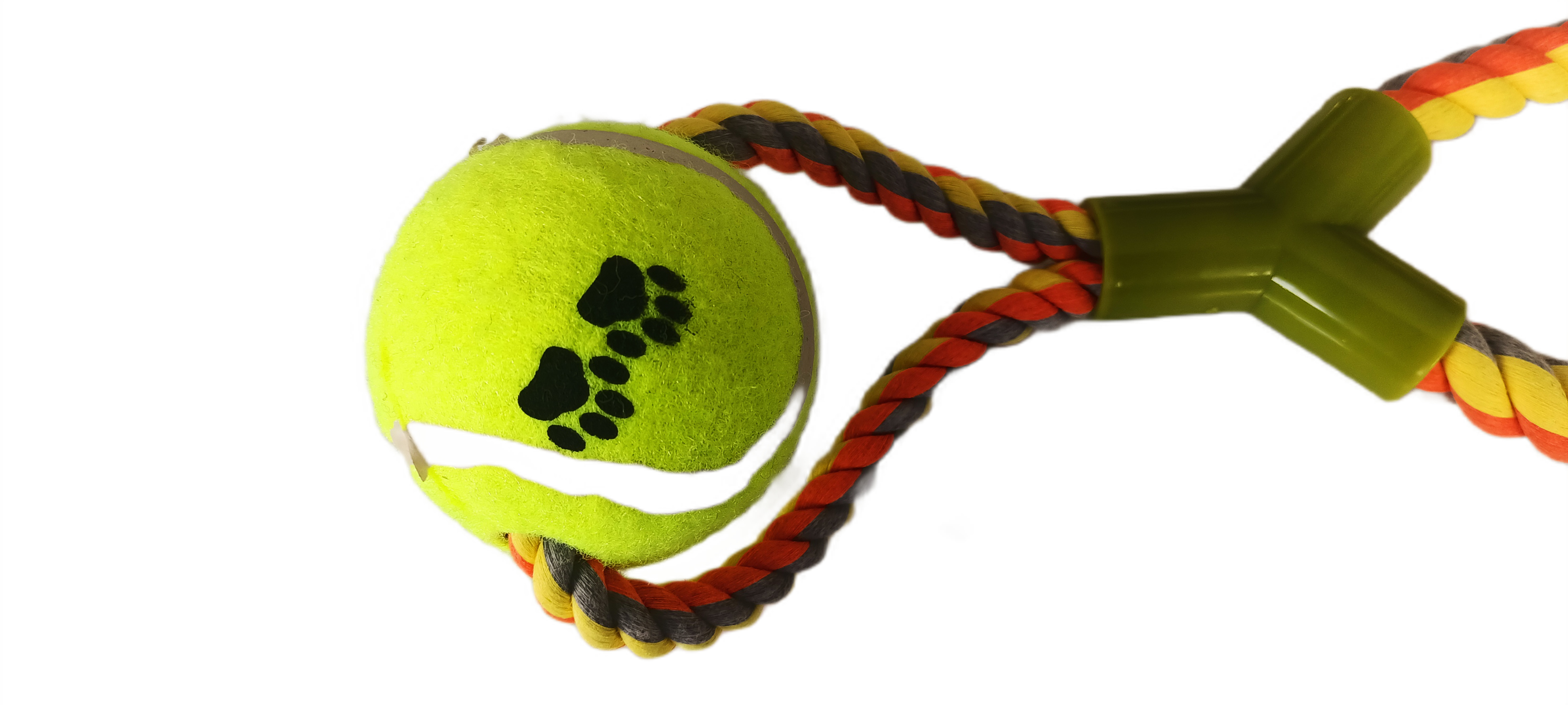 CLZ205 Tenis Toplu Y Şekilli Köpek Oyuncağı 7-27 cm Sarı