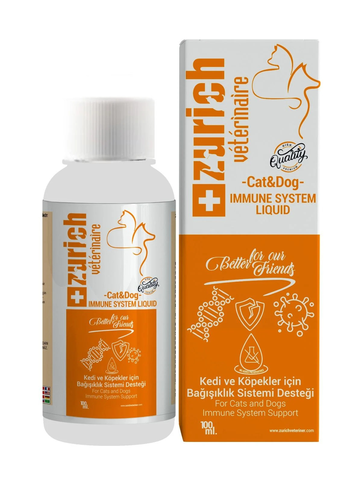 CLZ205  Kedi Köpek Bağışıklık Güçlendirici Likit 100 ML Sıvı