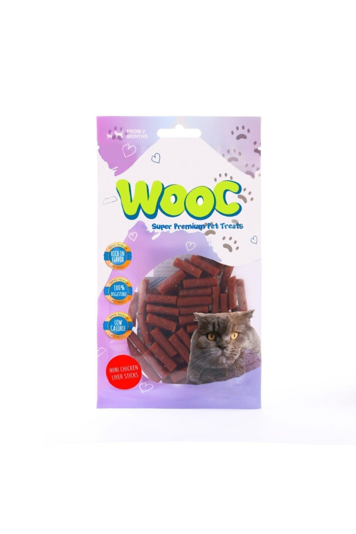 Wooc Mini Salmon Sticks Doğal Et Kedi Ödül Maması 40 gr