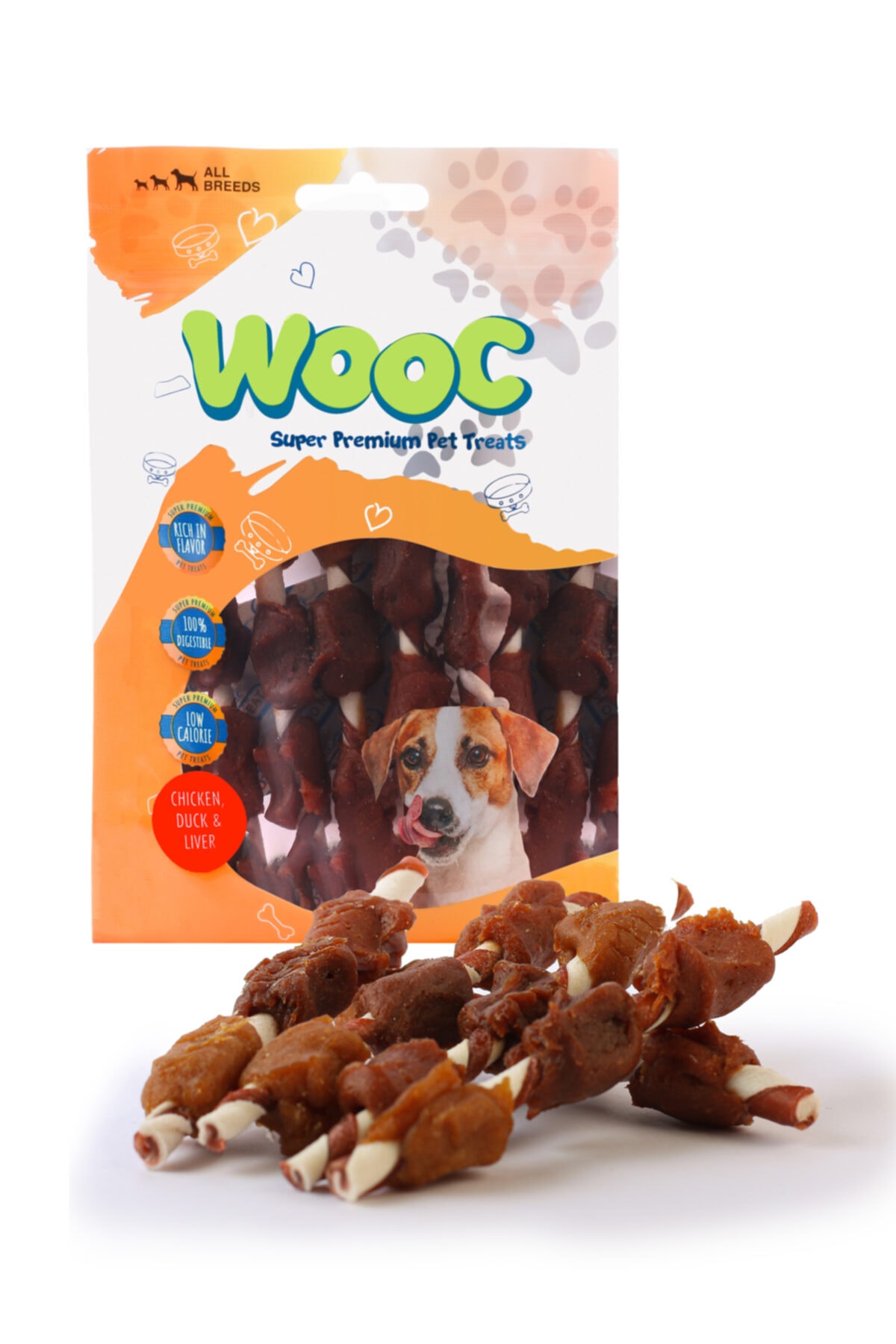 Wooc Dog Tavuk&ördek&ciğer Sargılı Stick Köpek Ödül Maması 80 GR