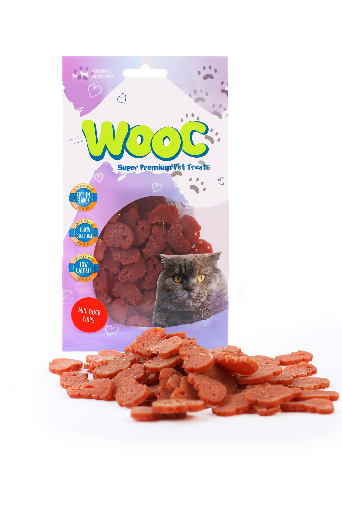 Wooc Cat Ördek Cips Kedi Ödül Maması 40 gr