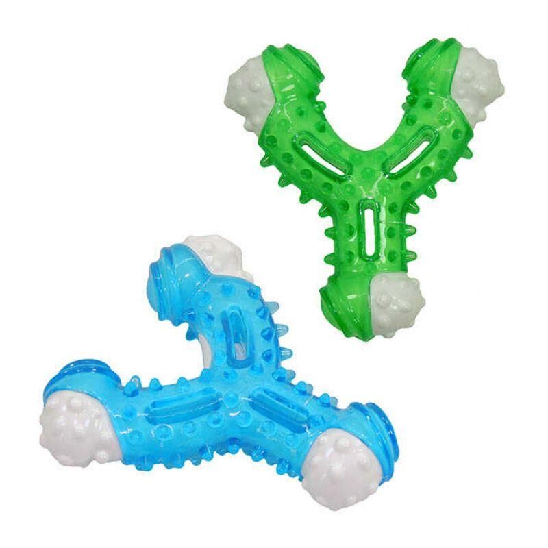 CLZ205 Plastik Köpek İçin Diş Oyuncağı 12 cm Karışık Renkli