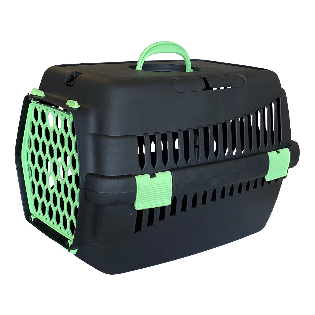Lüx Kedi Köpek Taşıma Çantası 32 X 48 X 32 cm Siyah-Yeşil