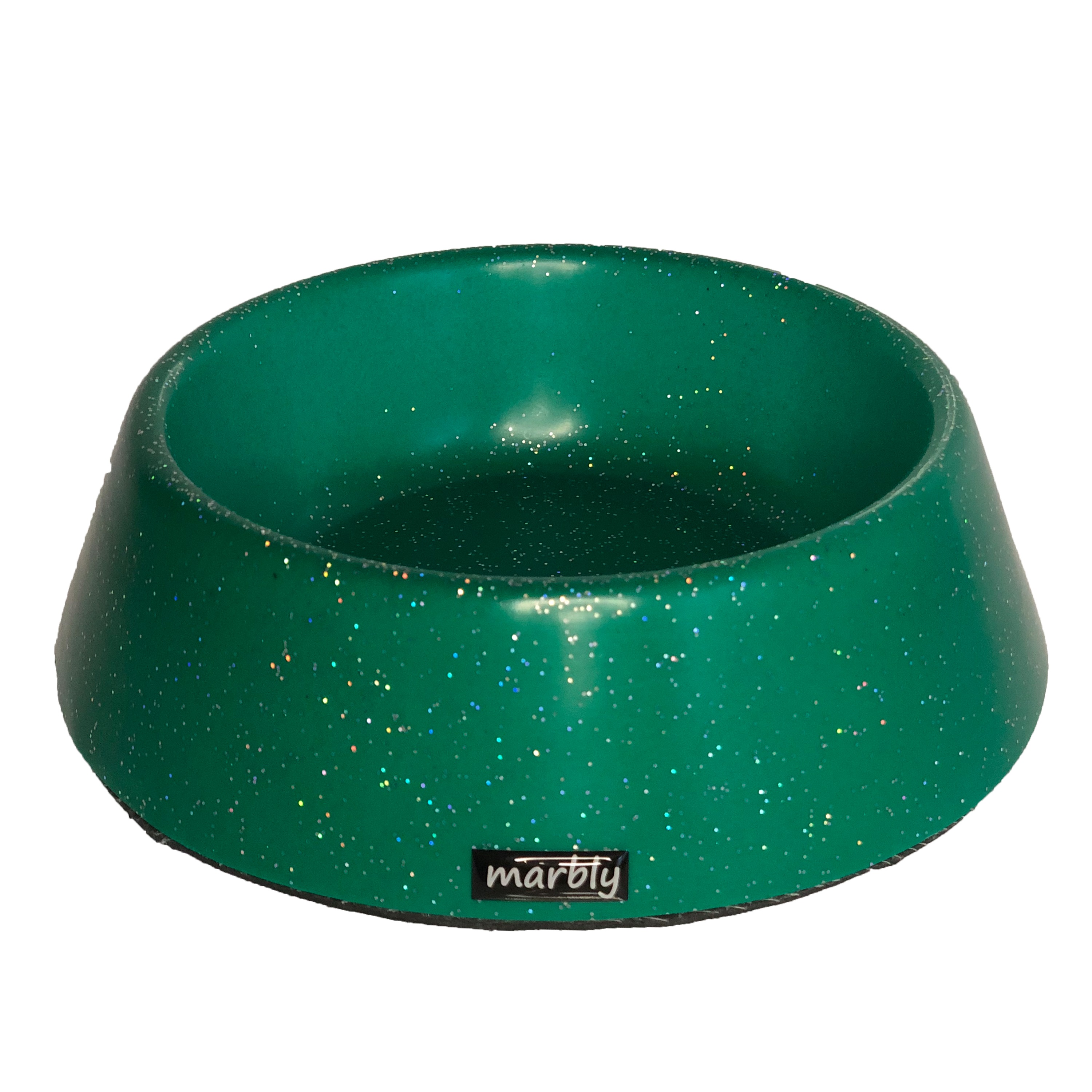 CLZ205 Marbly Yeşil Galaxy Mermerit Köpek Mama Su Kabı 1000 ml