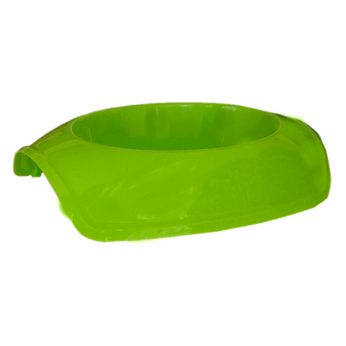 CLZ205 Plastik Kedi Köpek Mama Su Kabı 1 Lt Yeşil
