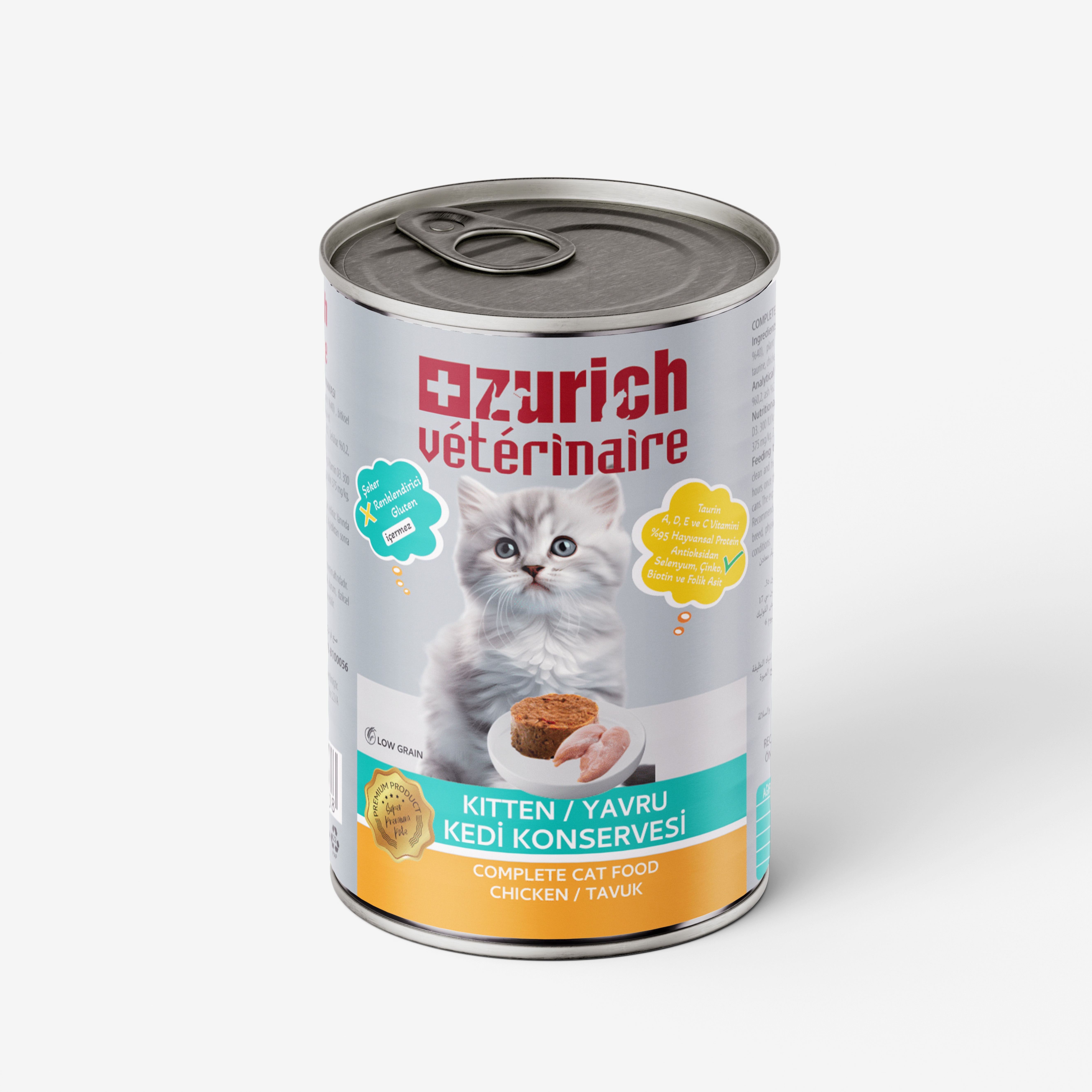 Veterinaire Pate Tavuklu Yavru Kedi Konservesi  415 gr
