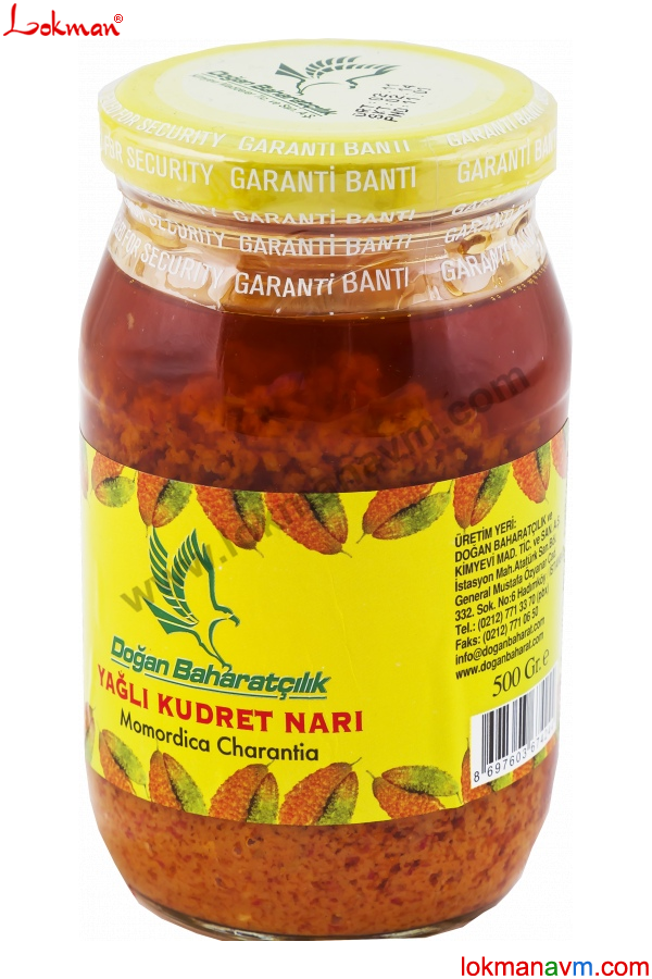 Zeytinyağlı Kudret Narı Cam Kavanoz 500 Gr
